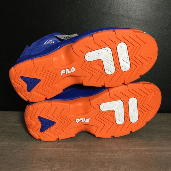 RARE Fila Grant Hill 2 Knicks Suede Blue Orange Unreleased 1BM01798-423 Men's 8 - Picture 6 of 7
